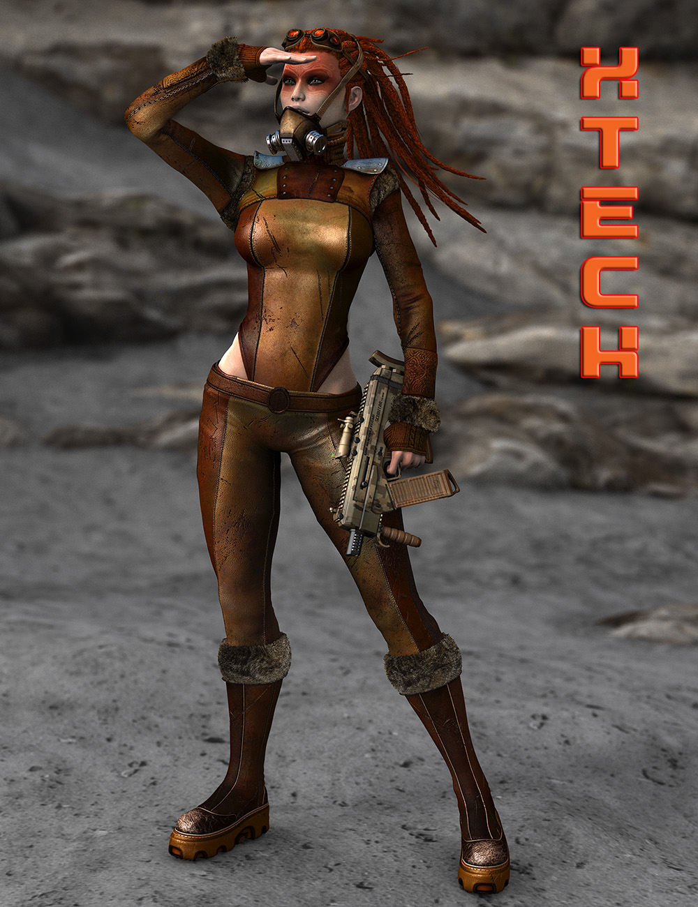 XTech Bundle for Genesis 2 Female(s) by: ElorOnceDark, 3D Models by Daz 3D
