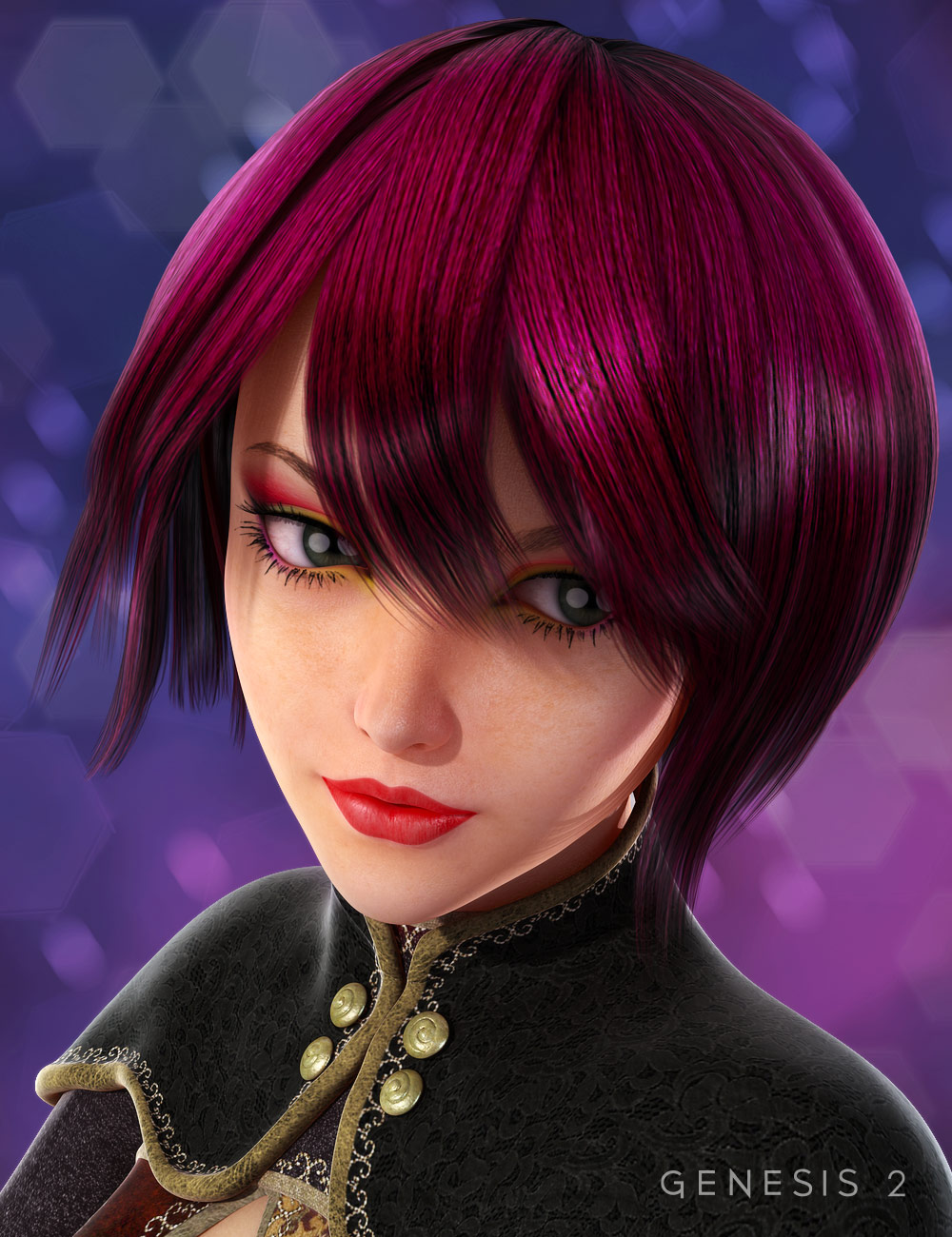 Hikari Hair by: Valea, 3D Models by Daz 3D