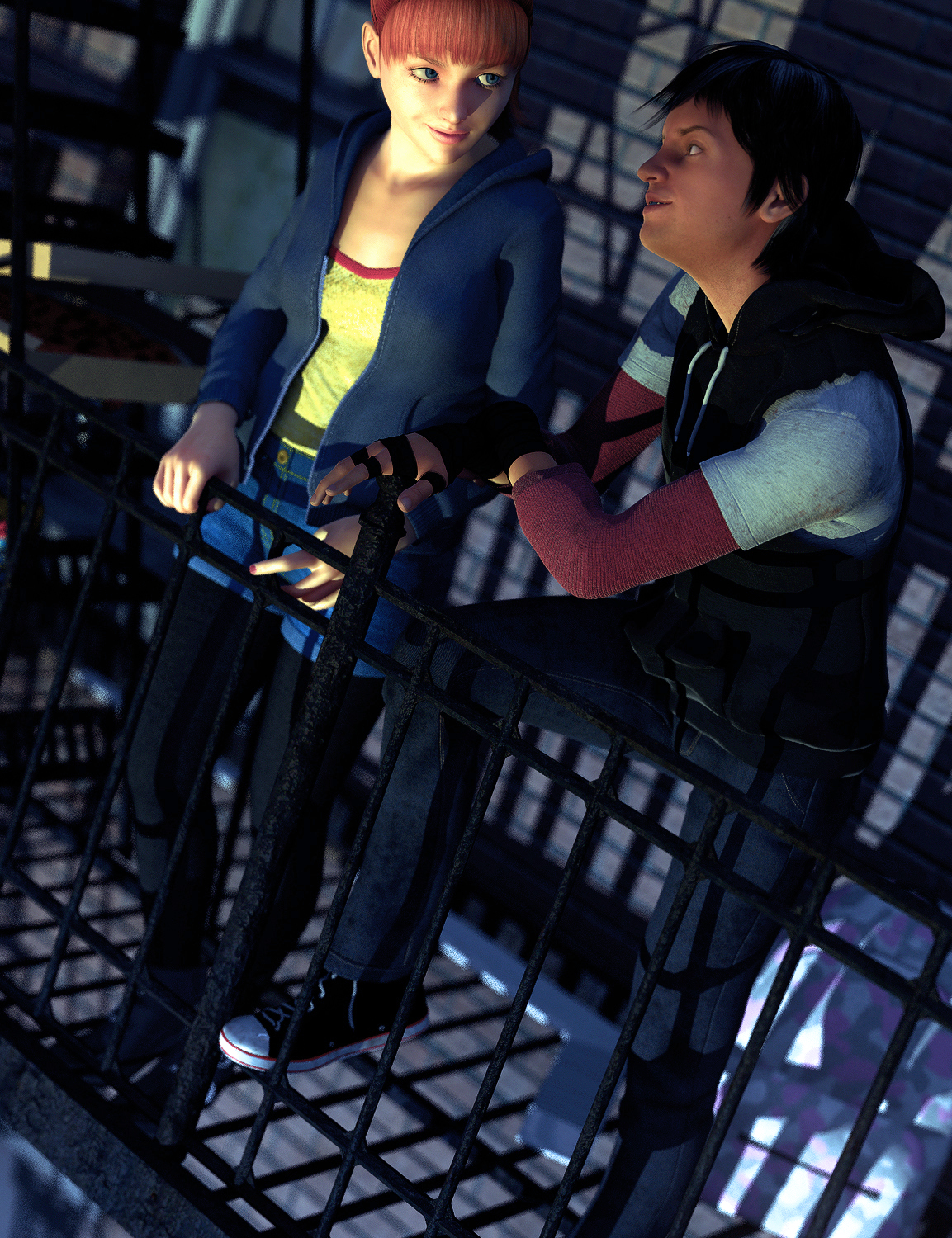 Vandals for Genesis 2 Male(s) by: JoeQuick, 3D Models by Daz 3D