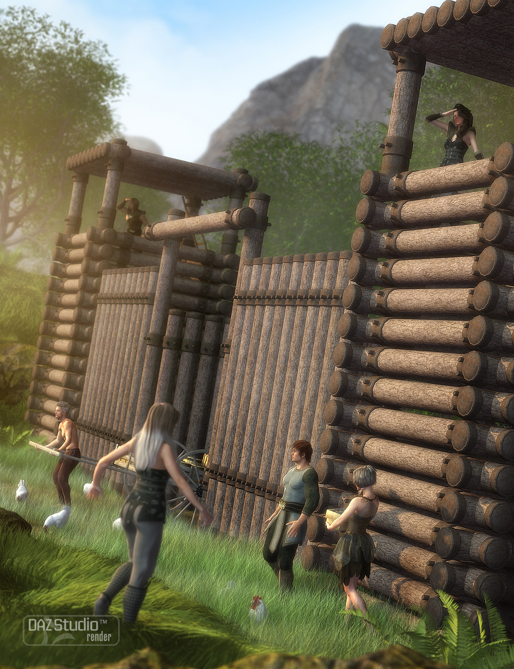 Fantasy Fort by: , 3D Models by Daz 3D