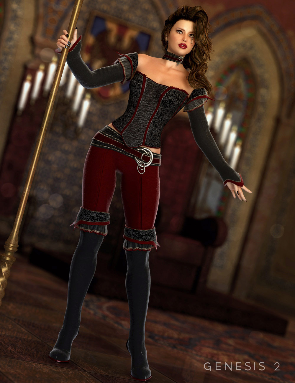 Countess Ensemble for Genesis 2 Female(s) by: Barbara BrundonSarsa, 3D Models by Daz 3D