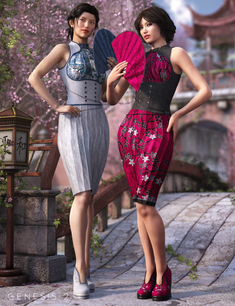 Cherry Blossom Textures by: Sarsa, 3D Models by Daz 3D