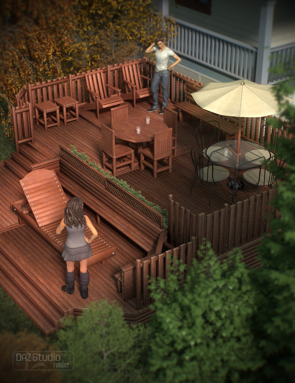Deck Accessories by: ARTCollab, 3D Models by Daz 3D