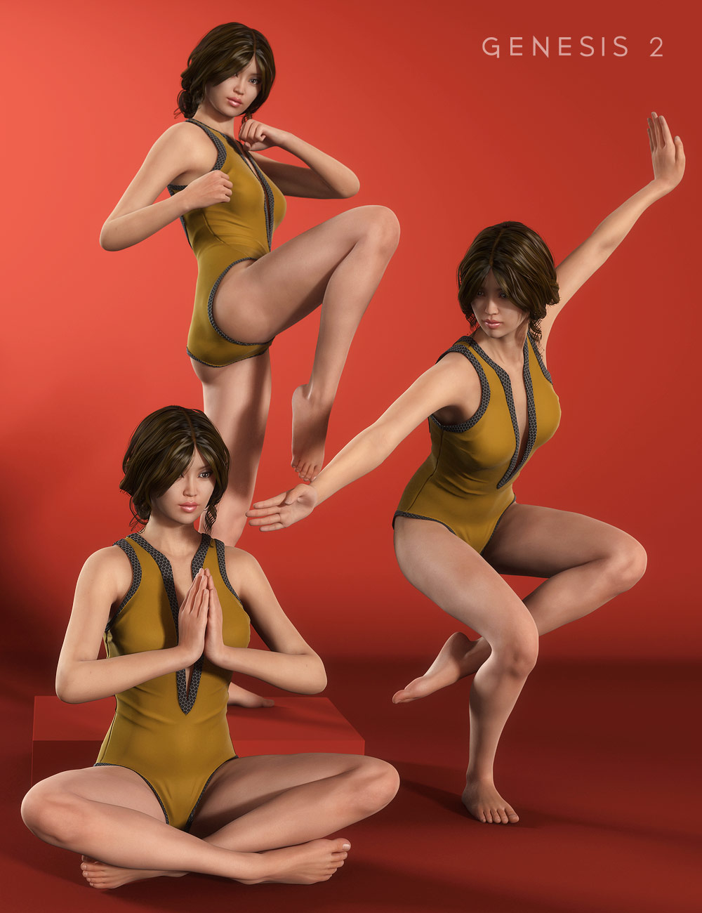 Capsces Poses Mei Lin 6 by: Capsces Digital Ink, 3D Models by Daz 3D