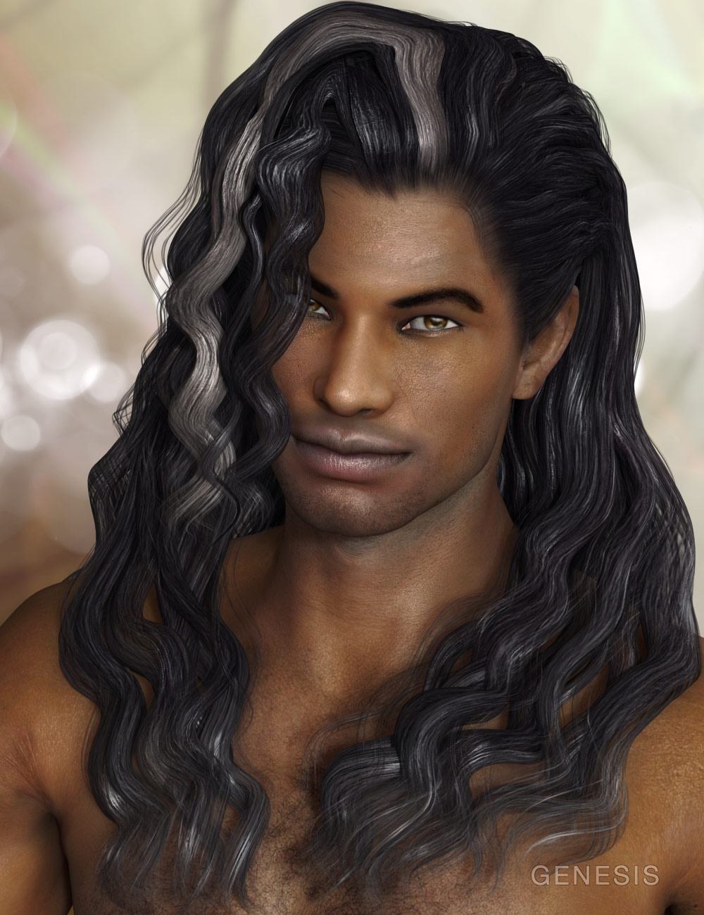 Julius Hair for Genesis by: AprilYSH, 3D Models by Daz 3D