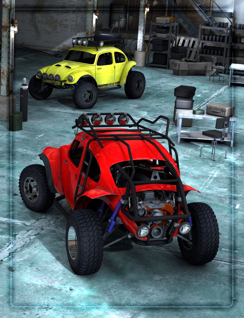 Baja Bug by: DzFire, 3D Models by Daz 3D