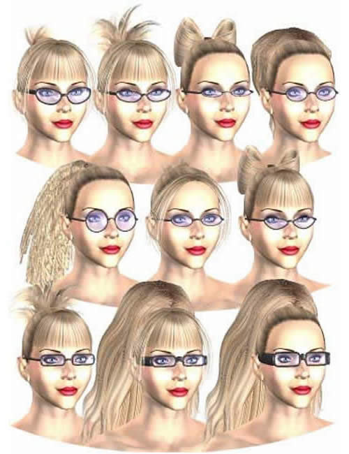 Victoria's Changing Eyewear by: , 3D Models by Daz 3D