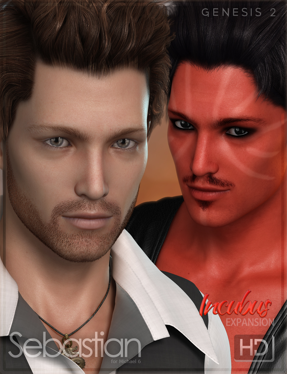 FW Sebastian HD and Incubus Bundle by: Fred Winkler ArtFisty & Darc, 3D Models by Daz 3D
