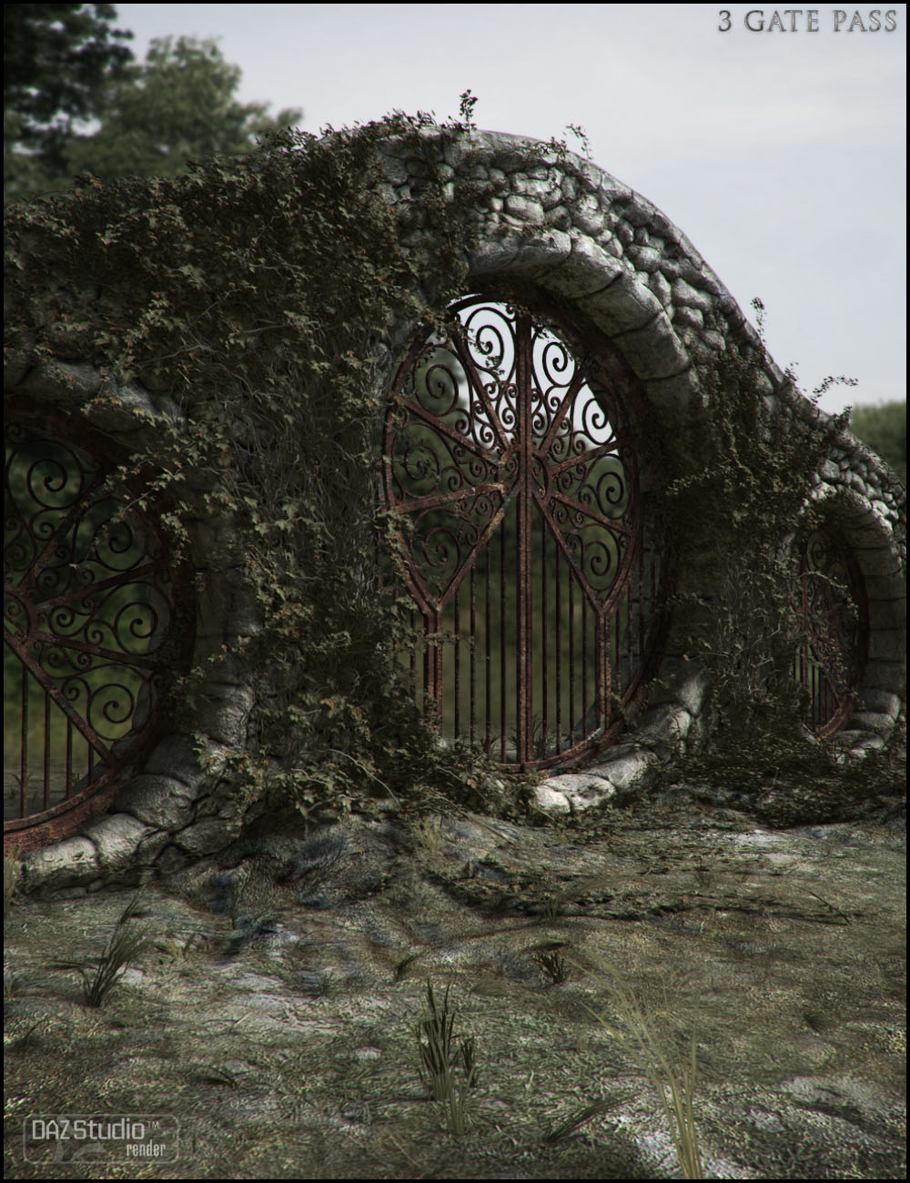 3 Gate Pass by: Jack Tomalin, 3D Models by Daz 3D