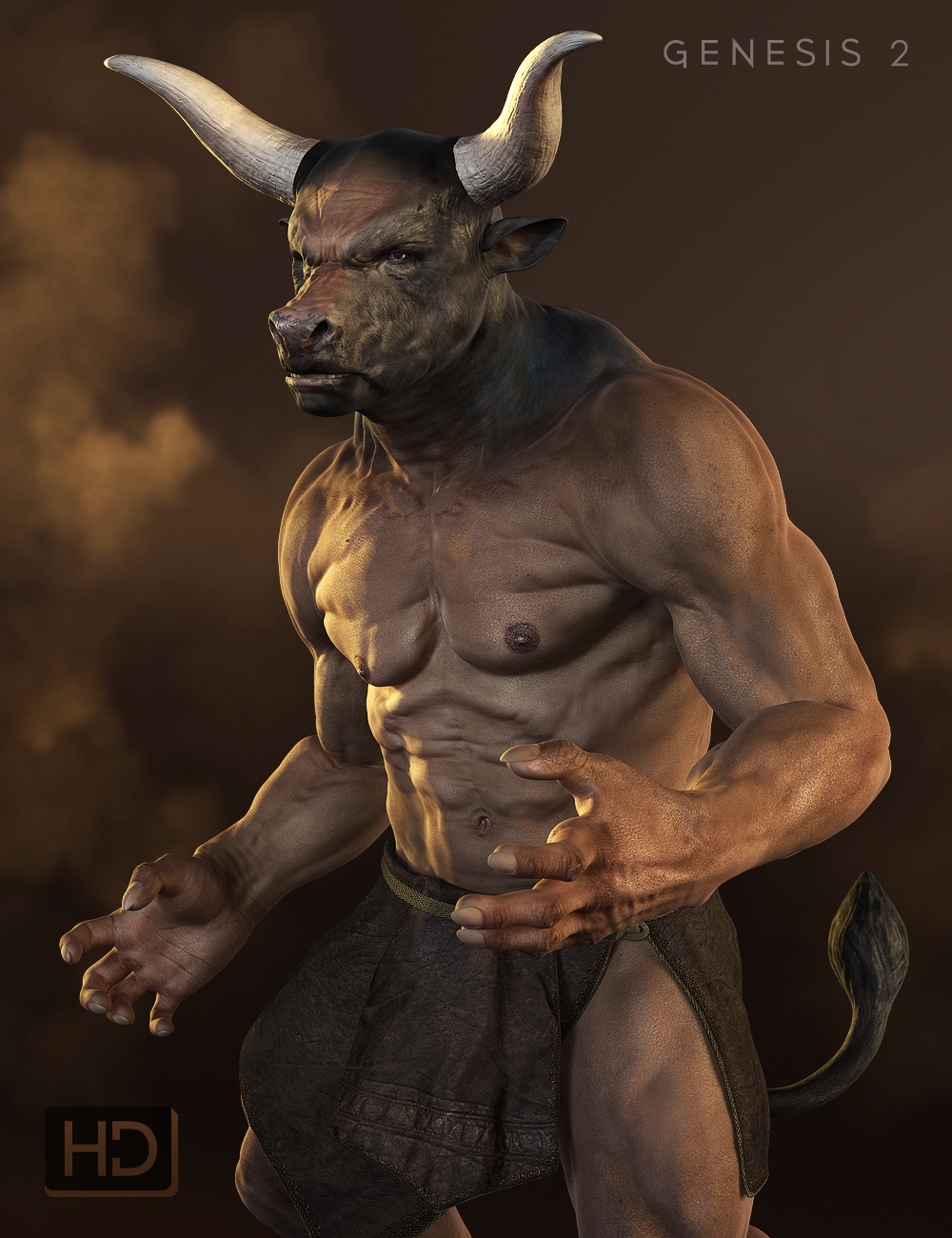 Minotaur 6 HD for Genesis 2 Male(s) by: , 3D Models by Daz 3D