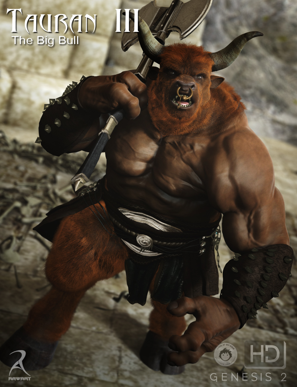 Tauran III - The Big Bull HD by: RawArt, 3D Models by Daz 3D