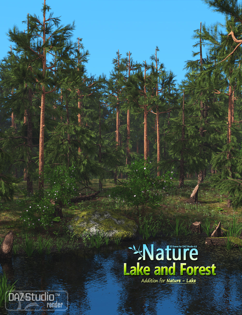 Nature - Lake and Forest by: Andrey Pestryakov, 3D Models by Daz 3D