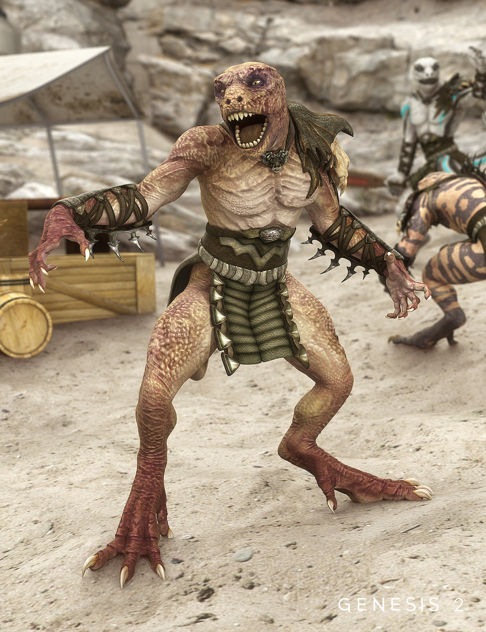 Totem Outfit for Genesis 2 Male(s) by: Mada, 3D Models by Daz 3D