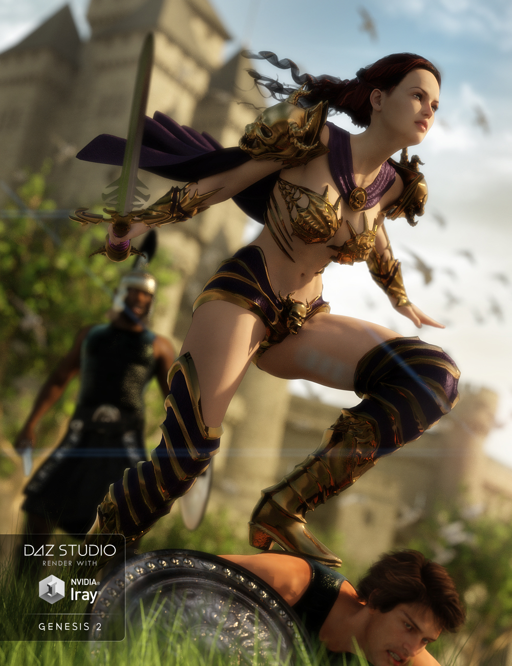 Skull Queen for Genesis 2 Female(s) by: Charlie, 3D Models by Daz 3D