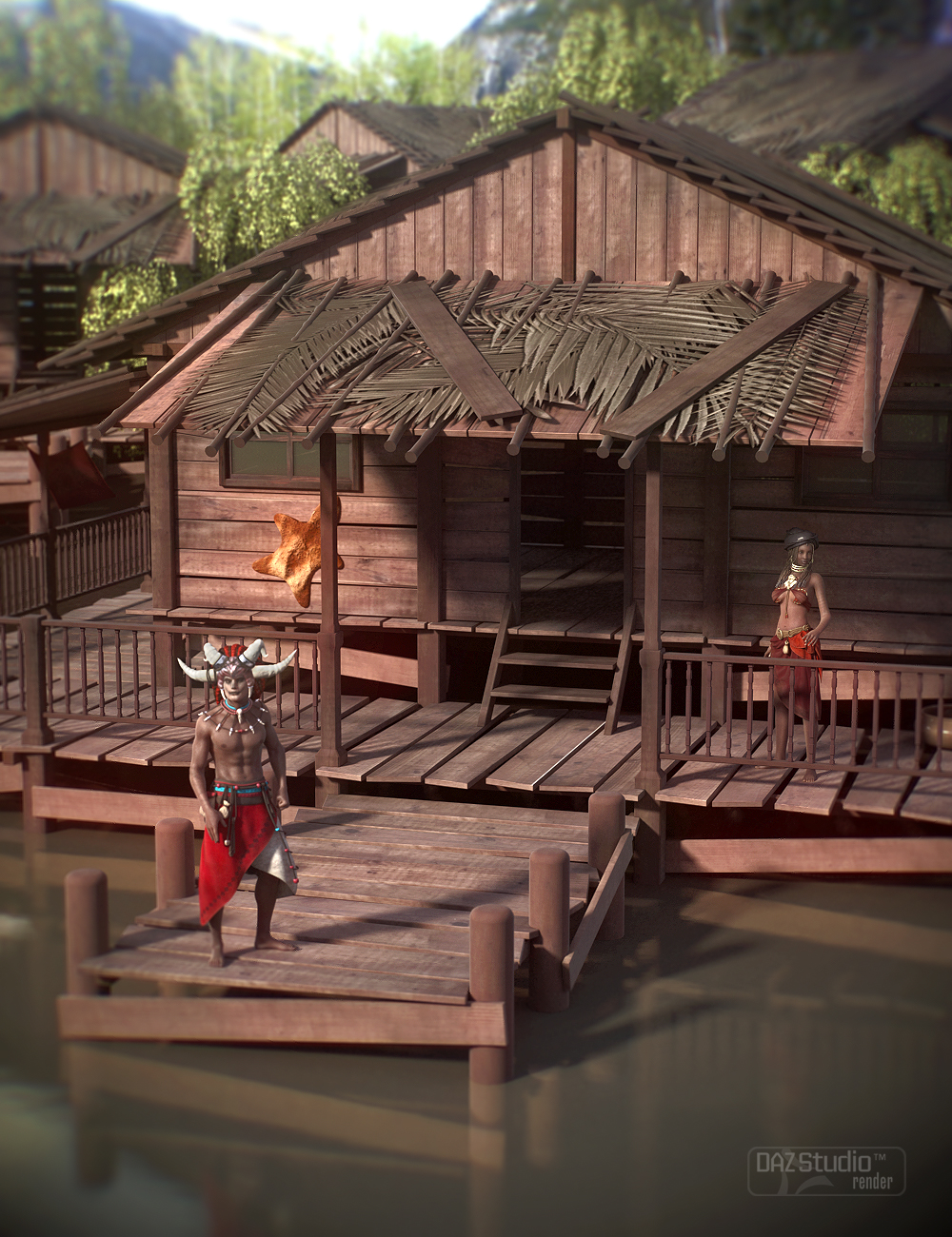 Voodoo Hut by: Val3dart, 3D Models by Daz 3D