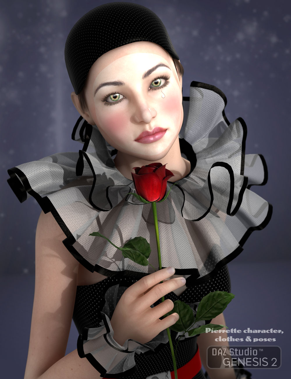 Pierrette by: AprilYSH, 3D Models by Daz 3D