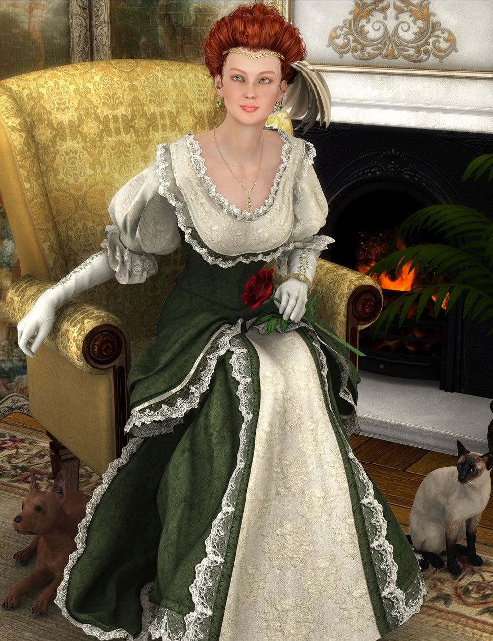 Vintage Vert by: LaurieS, 3D Models by Daz 3D