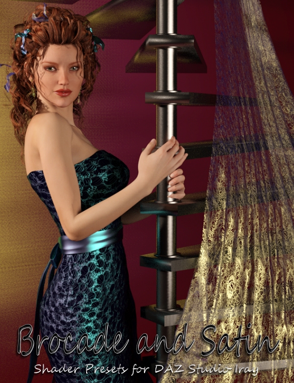 DG Brocade and Satin Shaders Iray by: IDG DesignsDestinysGarden, 3D Models by Daz 3D