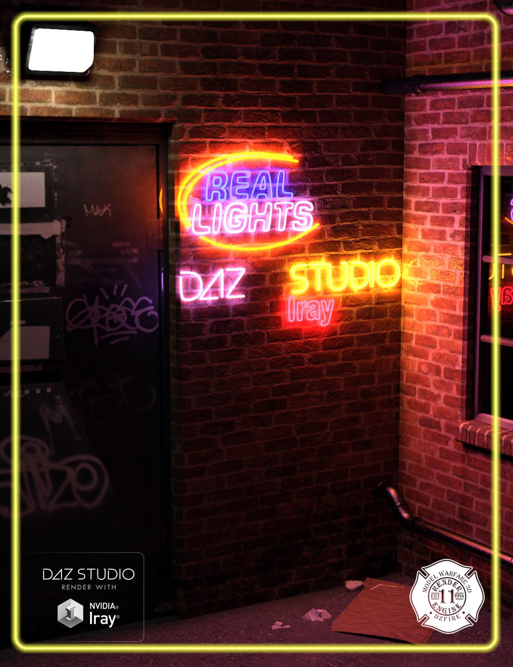 Real Lights for DAZ Studio Iray by: DzFire, 3D Models by Daz 3D