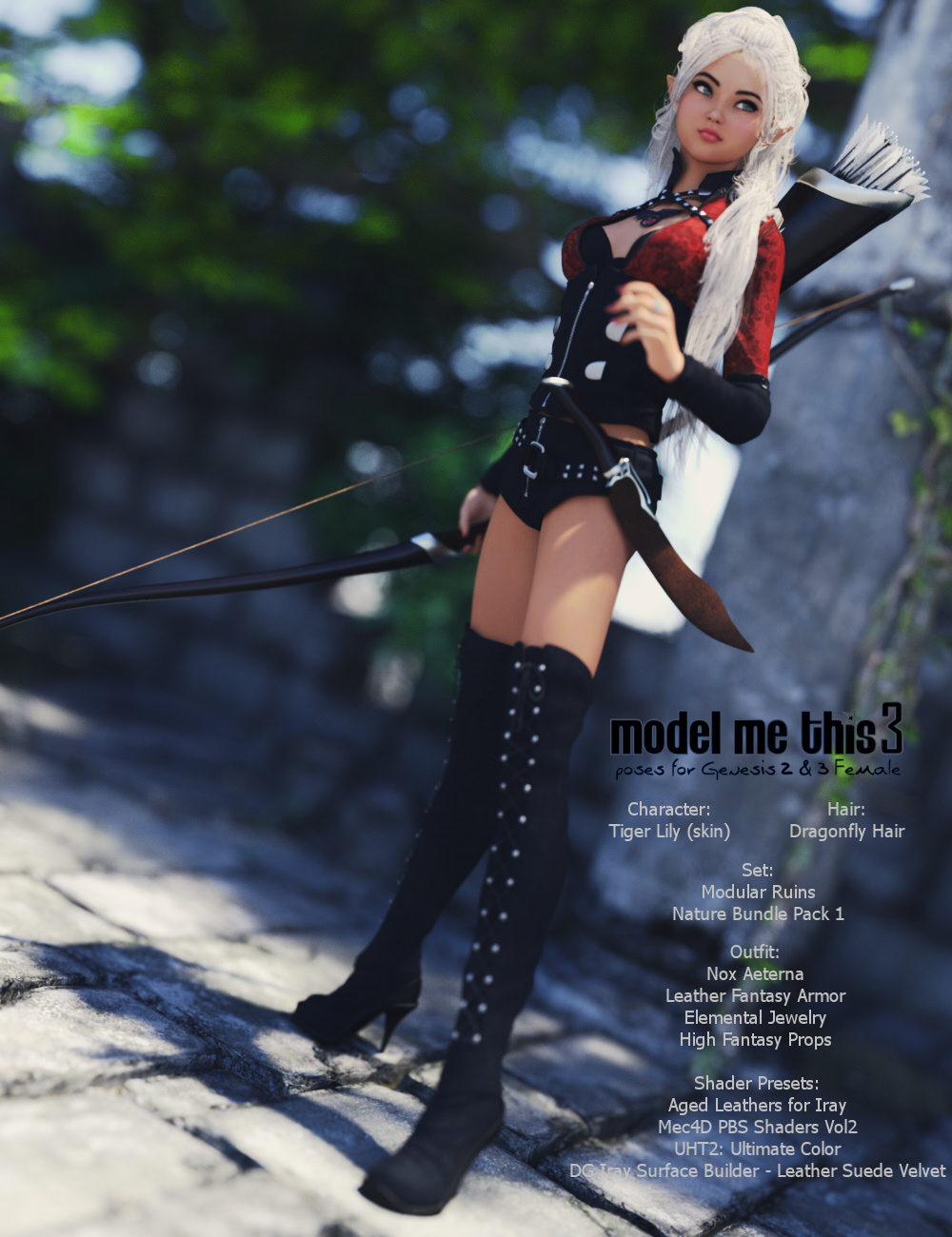 Model Me This 3 Poses by: Mattymanx, 3D Models by Daz 3D