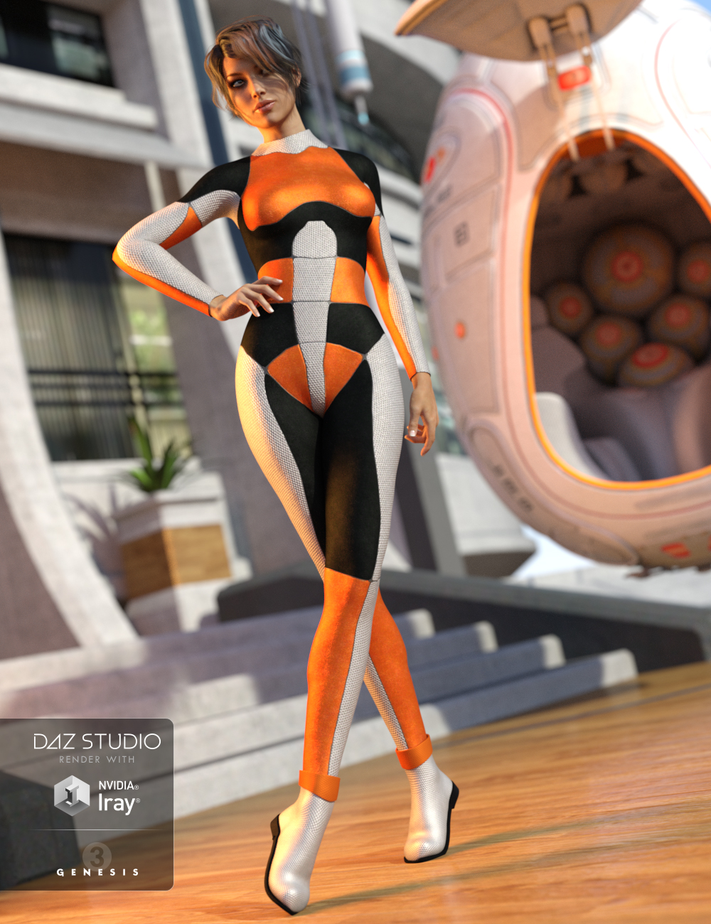 Sci-Fi Bodysuit for Genesis 3 Female(s) by: OziChickValandar, 3D Models by Daz 3D