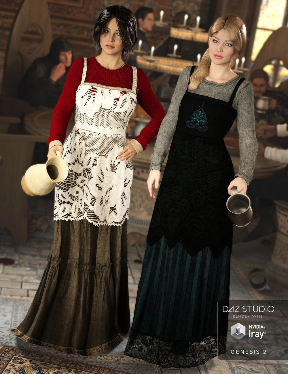 Peasantly Wenched by: Sarsa, 3D Models by Daz 3D