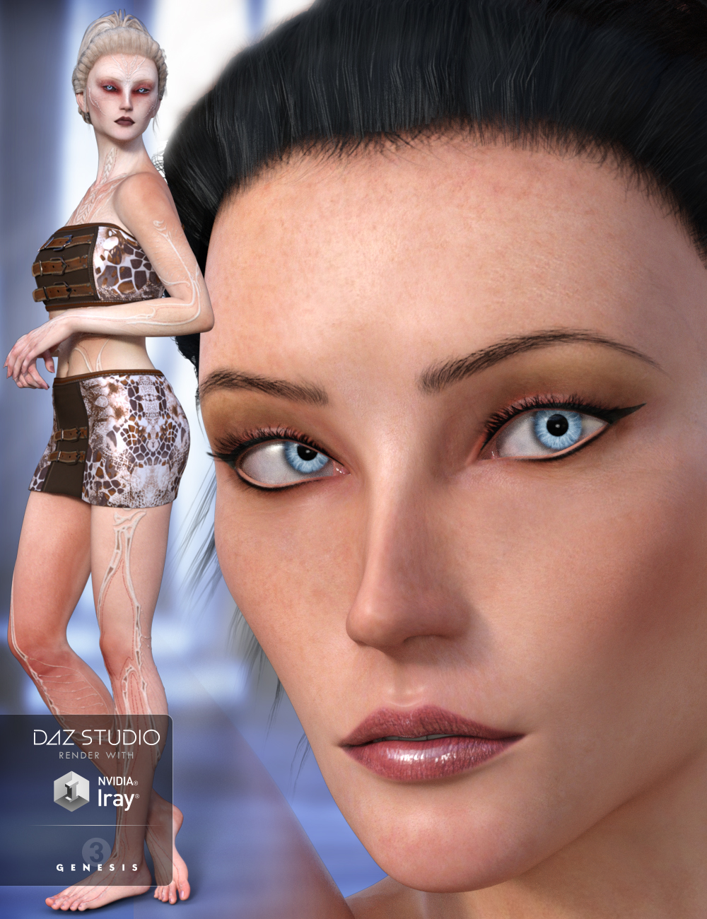 Lady Rune for Genesis 3 Female(s) by: Arki, 3D Models by Daz 3D