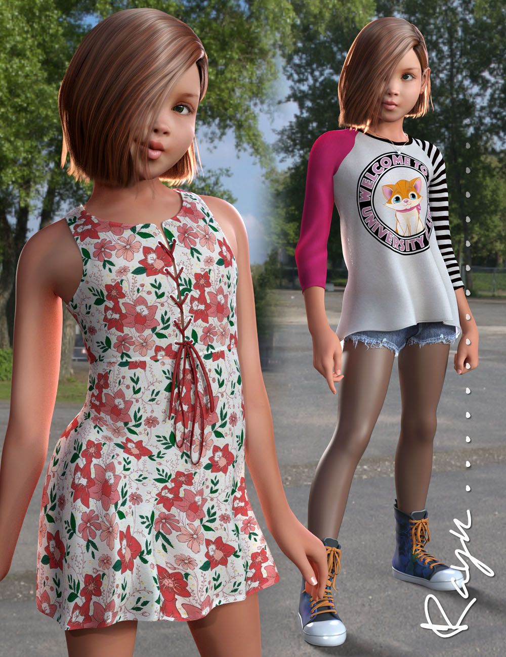 Rayn for Genesis 3 Female(s) Bundle by: 3D Universe, 3D Models by Daz 3D