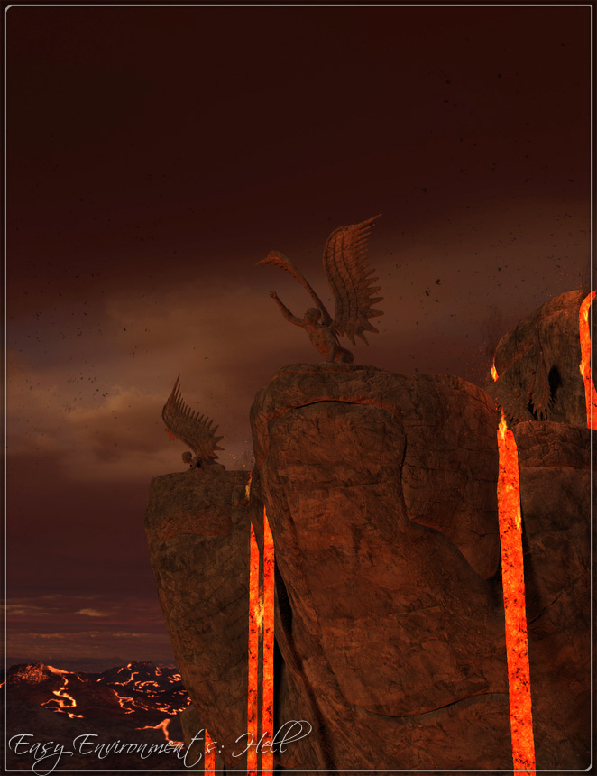 Easy Environments: Hell by: Flipmode, 3D Models by Daz 3D