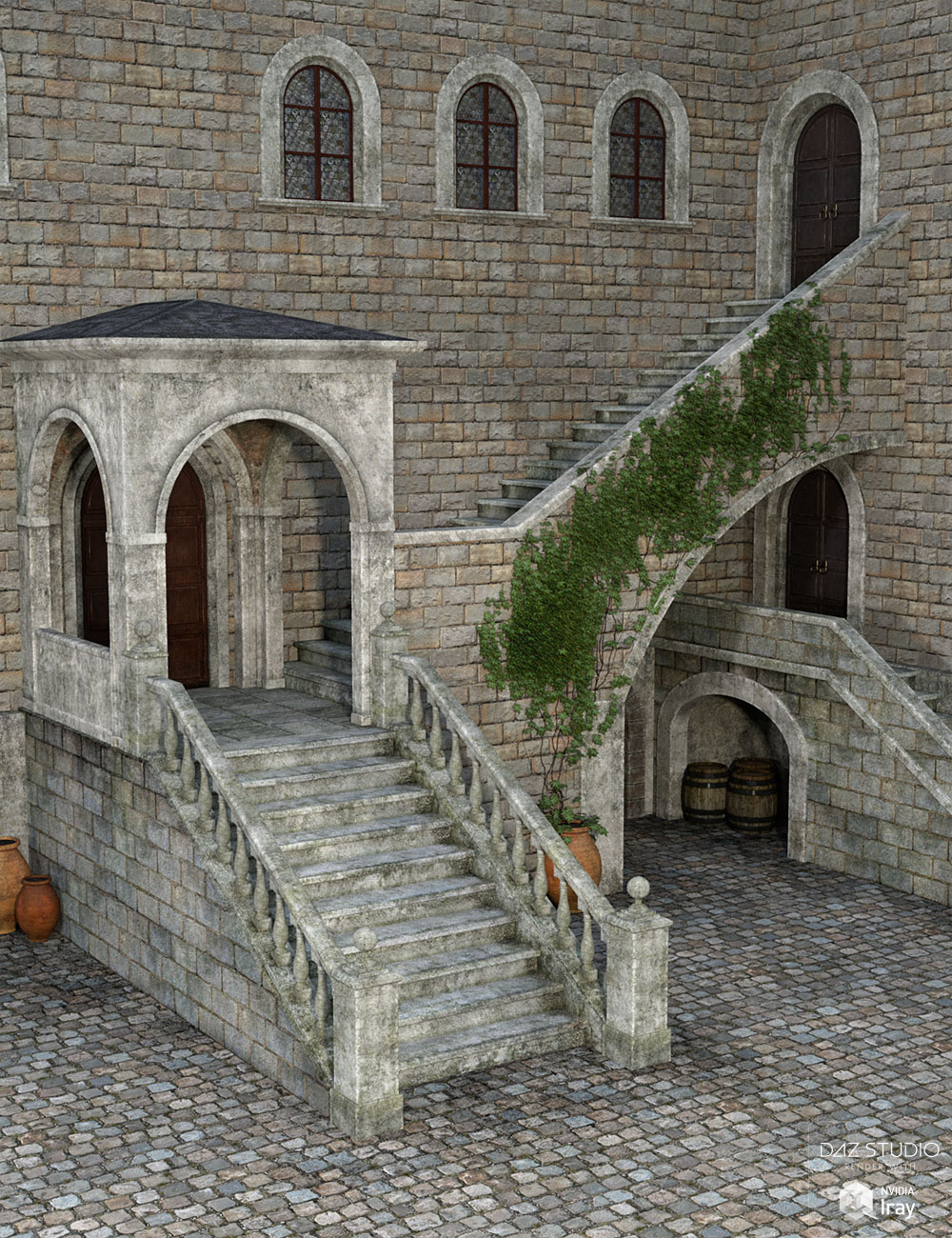 DM's Courtyard by: Daniemarforno, 3D Models by Daz 3D
