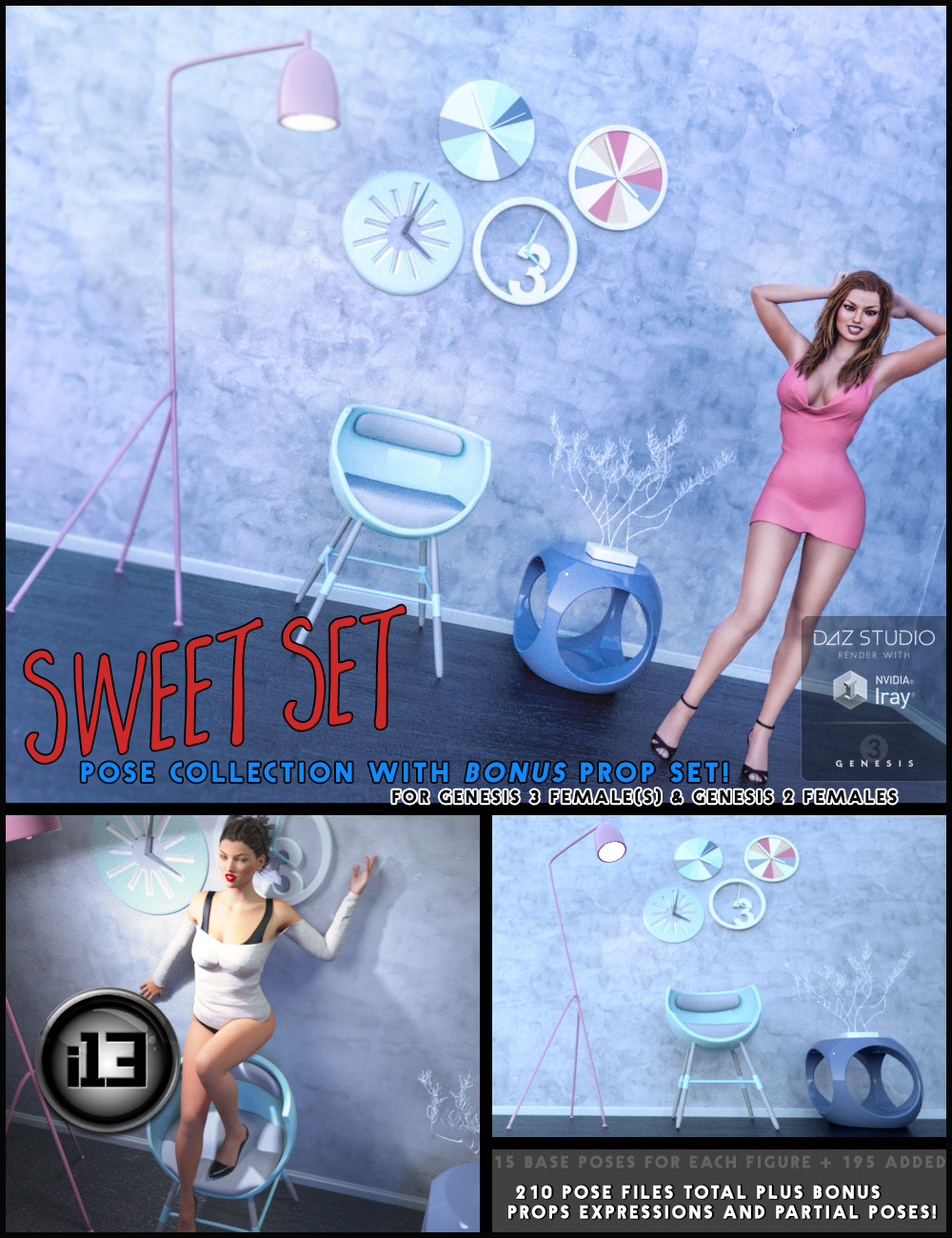 i13 SWEET Set! by: ironman13, 3D Models by Daz 3D