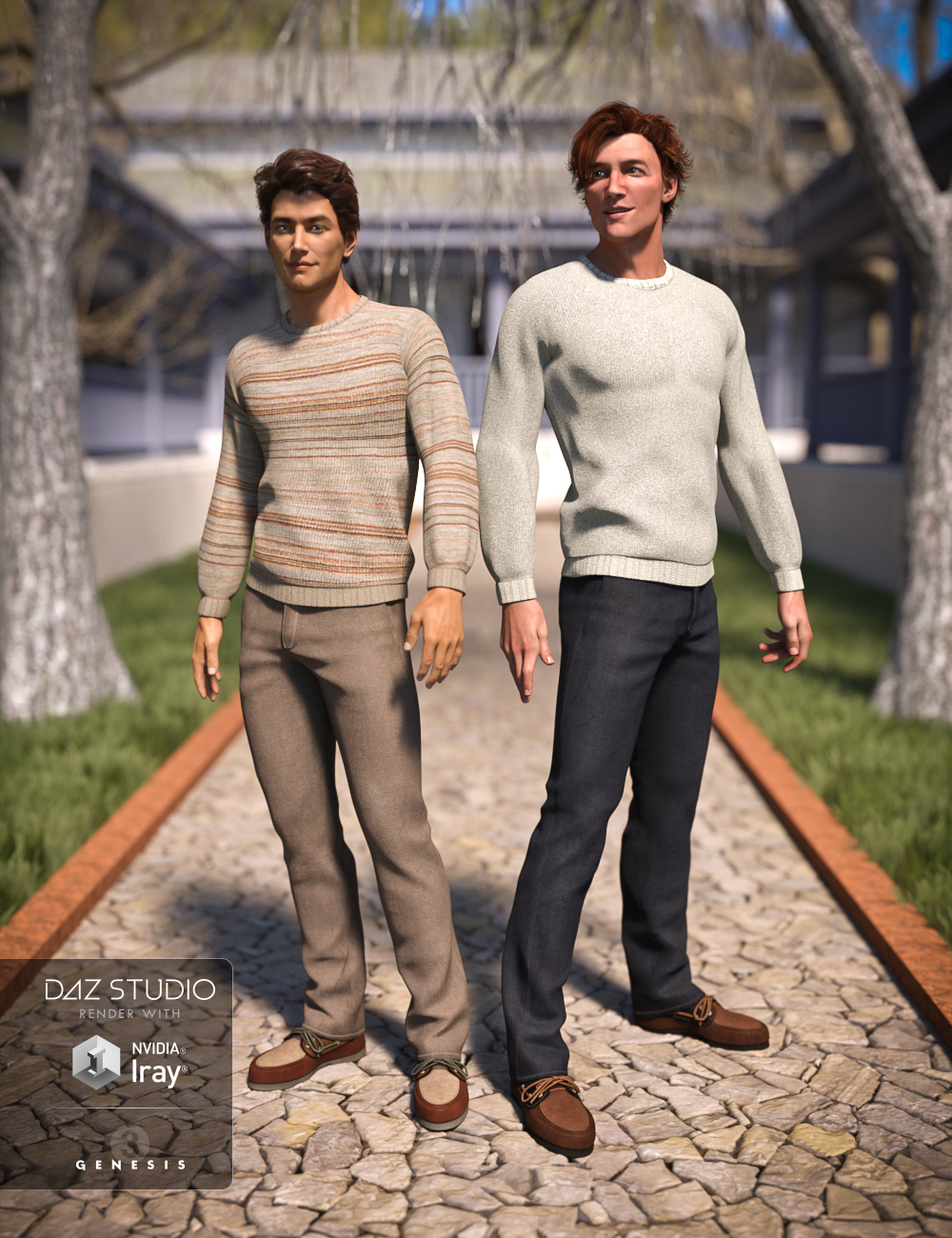 Casual Winter Textures by: Sarsa, 3D Models by Daz 3D