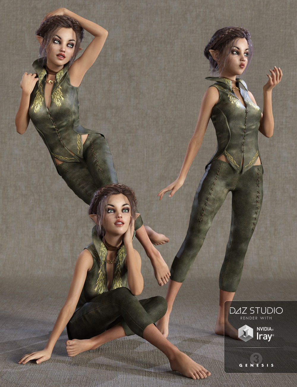Pixie Perfect Poses for Izabella 7 by: lunchlady, 3D Models by Daz 3D