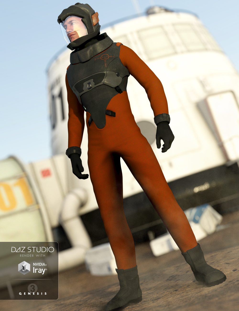 Space Corps for Genesis 3 Male(s) by: Anna BenjaminMada, 3D Models by Daz 3D