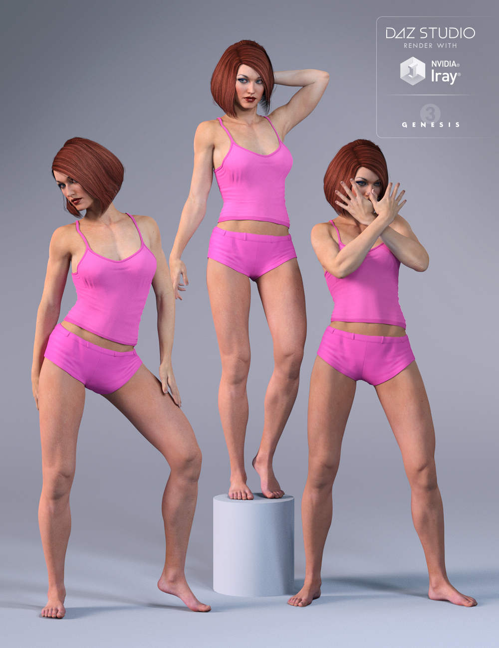 DA Confident Poses for Gia 7 by: Design Anvil, 3D Models by Daz 3D