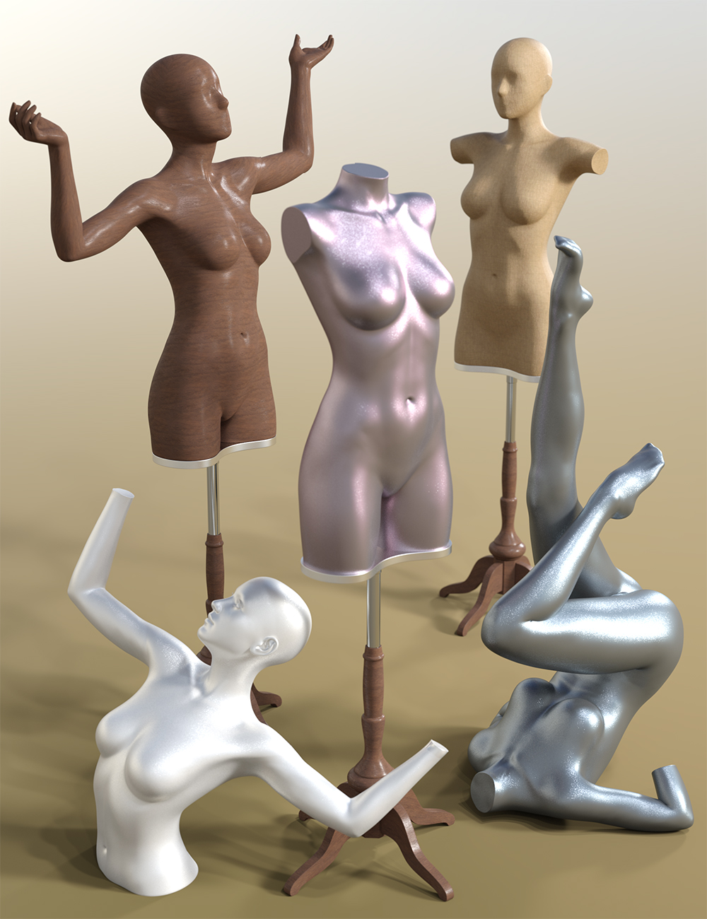 Mannequin for Genesis 3 Female by: , 3D Models by Daz 3D