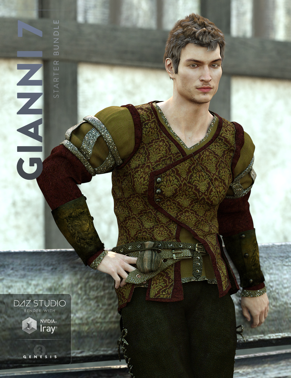 Gianni 7 Starter Bundle by: , 3D Models by Daz 3D