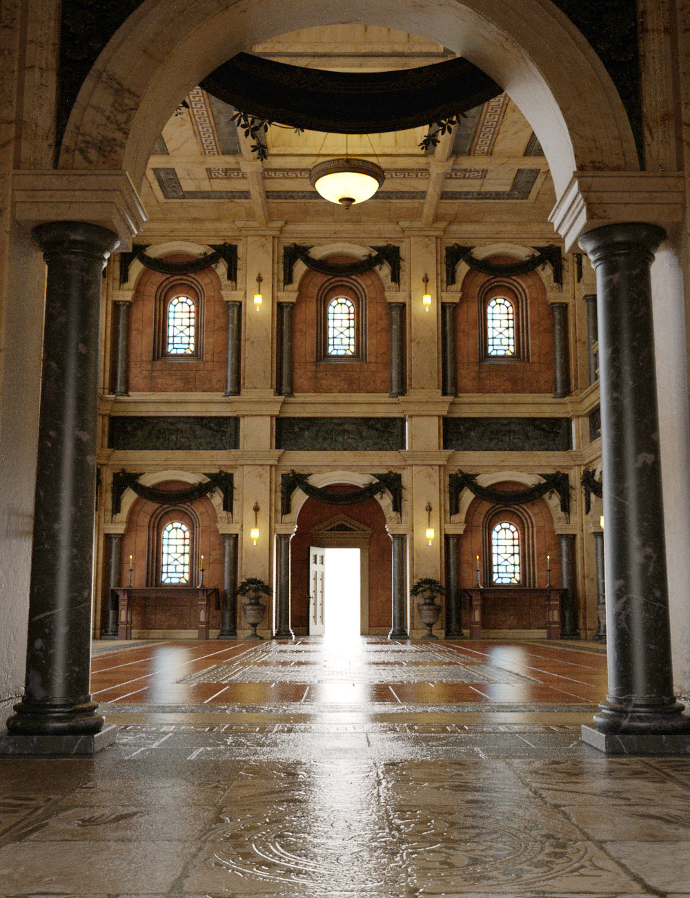Borgia's Opulent Hall by: The Management, 3D Models by Daz 3D