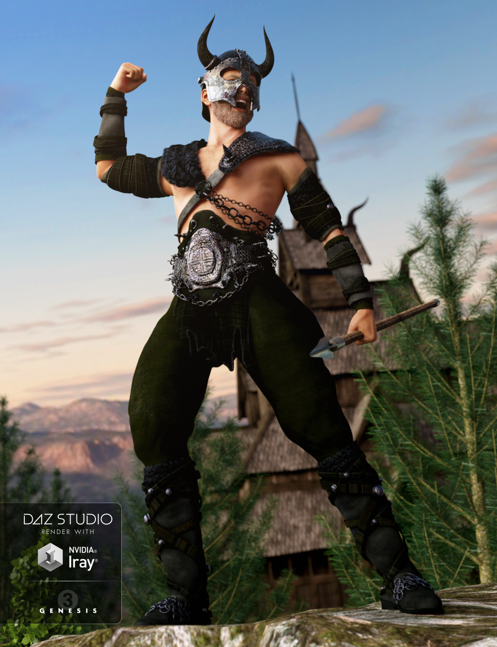Norseman for Genesis 3 Male(s) by: Anna BenjaminBarbara Brundon, 3D Models by Daz 3D
