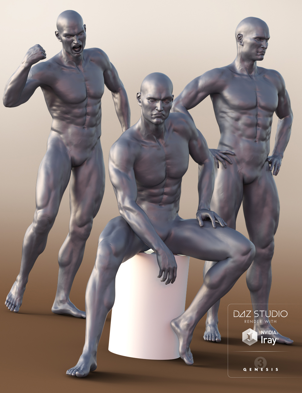Capsces Tough as Nails Poses and Expressions for Gianni 7 by: Capsces Digital Ink, 3D Models by Daz 3D