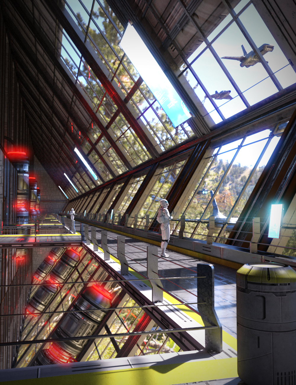 Sci-Fi Bastion by: KindredArts, 3D Models by Daz 3D