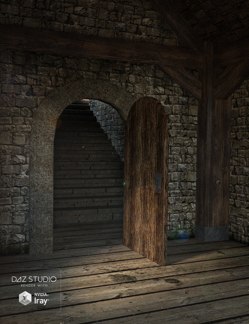 Fantasy Tower Hallway by: , 3D Models by Daz 3D