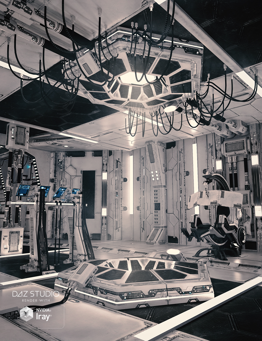 SS Marcoor Control Room by: Ravnheart, 3D Models by Daz 3D