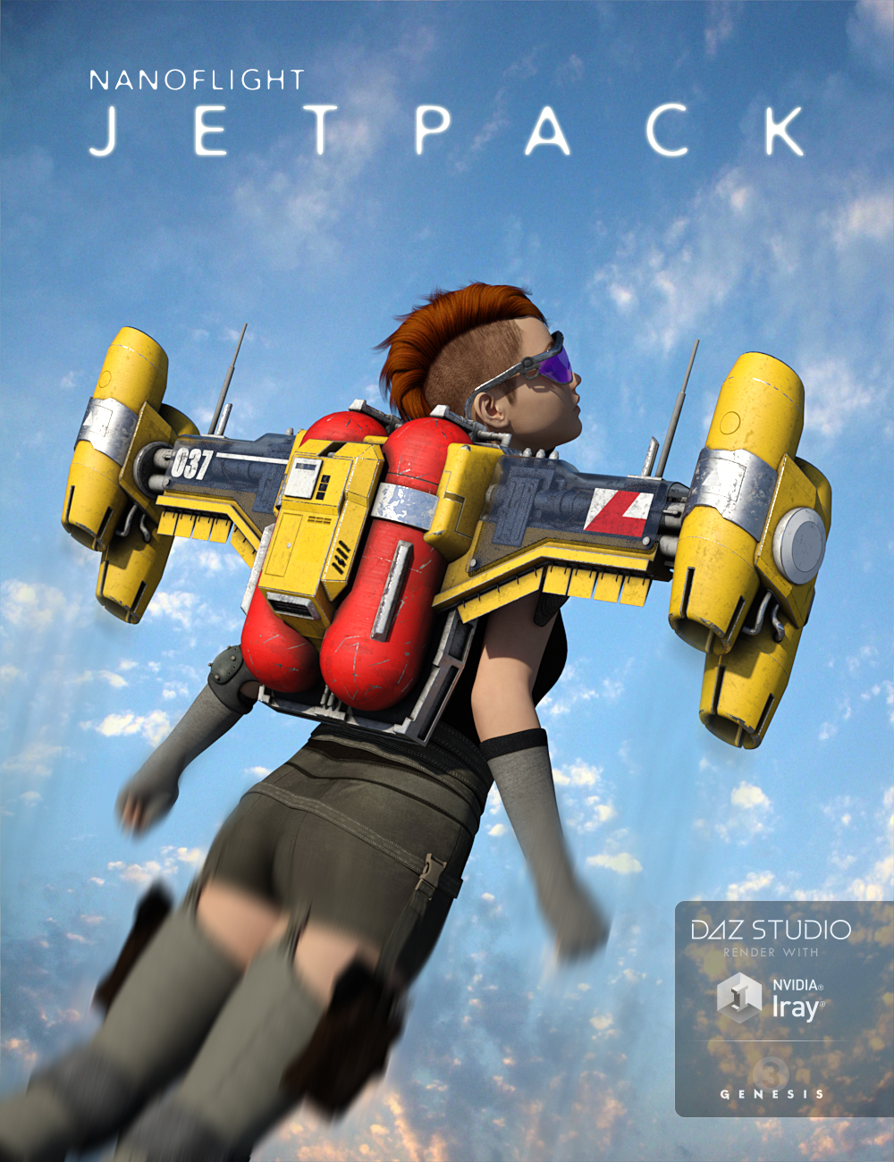 Nanoflight Jetpack for Genesis 2 and 3 by: Sharktooth, 3D Models by Daz 3D