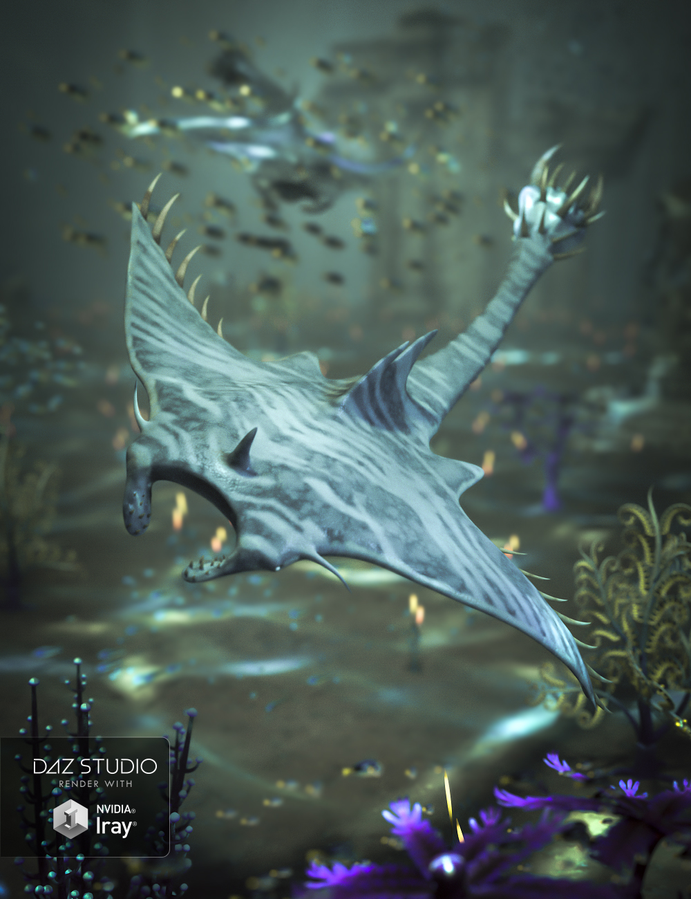 Demon Ray by: Valandar, 3D Models by Daz 3D