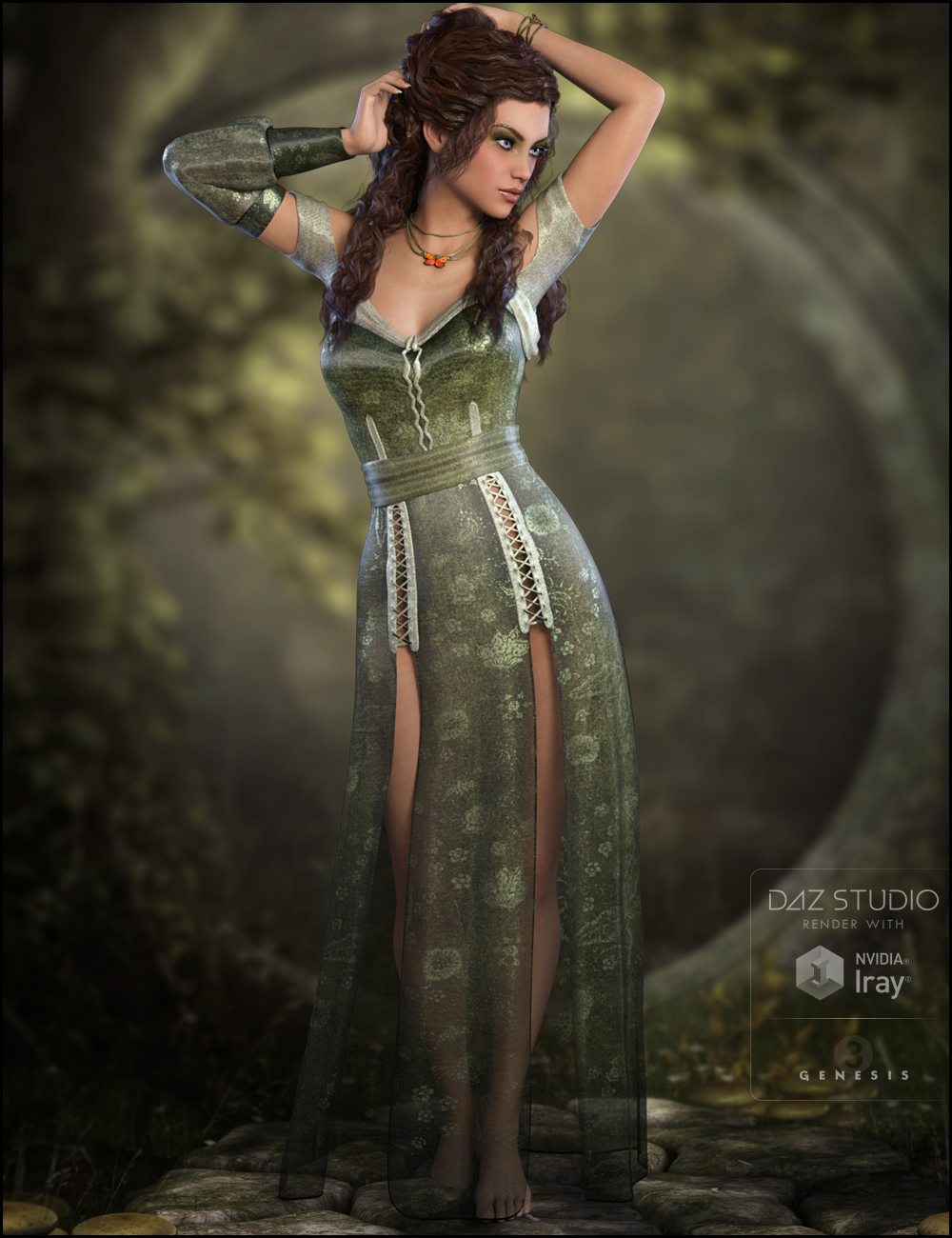 Lothriel Outfit for Genesis 3 Female(s) by: WildDesignsJessaii, 3D Models by Daz 3D