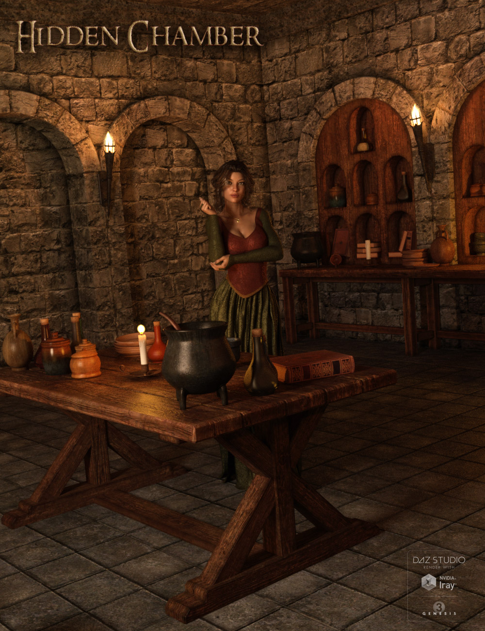 DM's Hidden Chamber by: Daniemarforno, 3D Models by Daz 3D