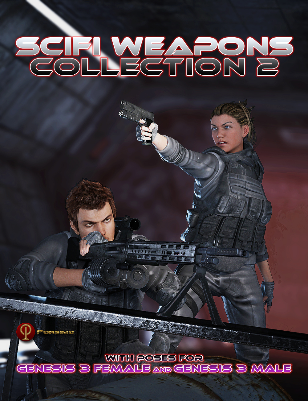 SciFi Weapons Collection 2 by: Porsimo, 3D Models by Daz 3D