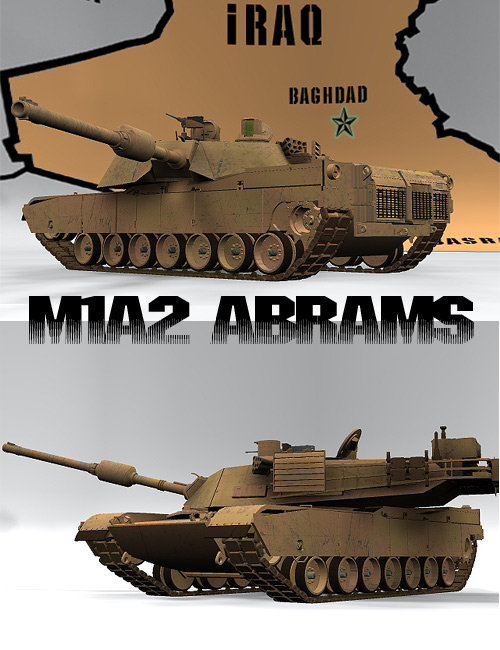 M1 Abrams Main Battle Tank by: KuroKuma, 3D Models by Daz 3D