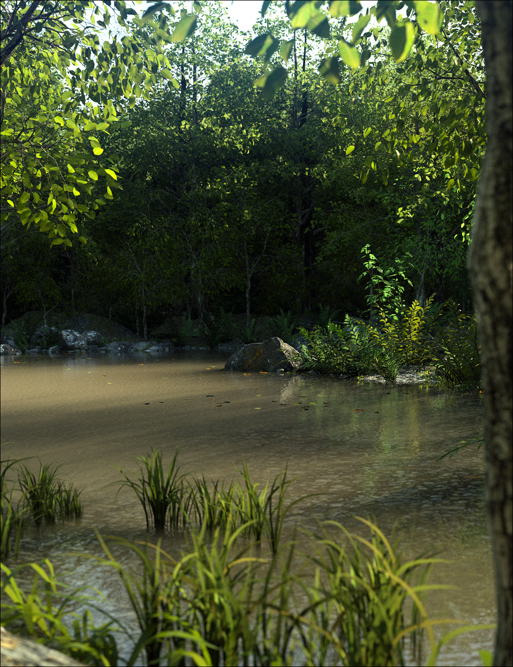 Fern Lake by: Stonemason, 3D Models by Daz 3D